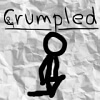 crumpled